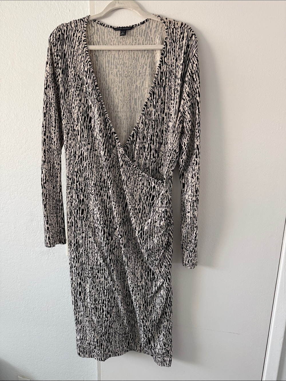 Banana Republic Black & White Printed Dress -